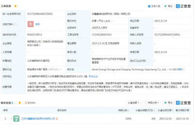 協鑫能科布局山東市場，在聊城成立新公司拓展機動車充電銷售業務
